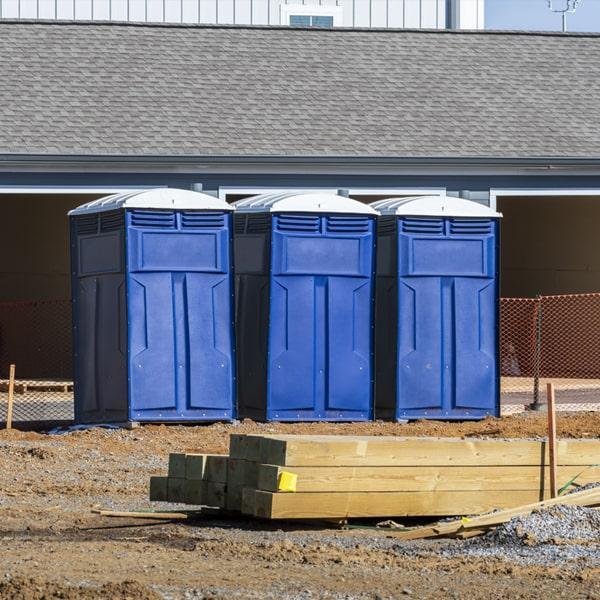 job site portable restrooms provides a self-contained water supply for all of our porta potties on construction sites